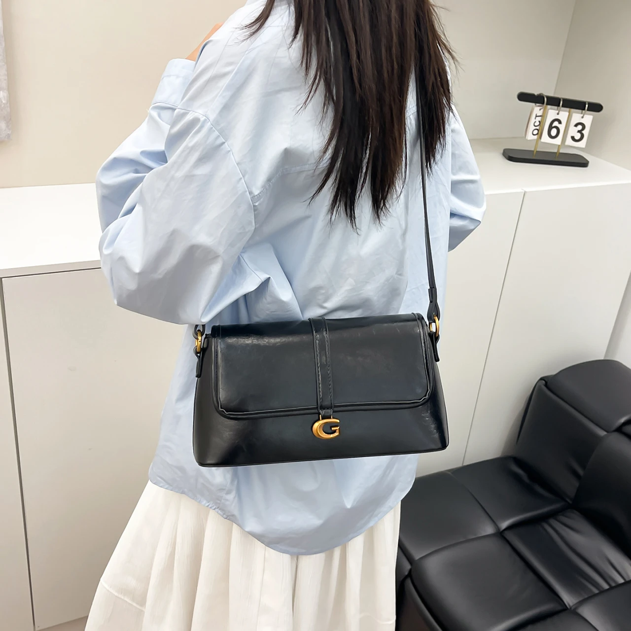 女性向け高級レザーファッションショルダーバッグ、エレガントな - Luxury Lifestyle City のレビューと価格