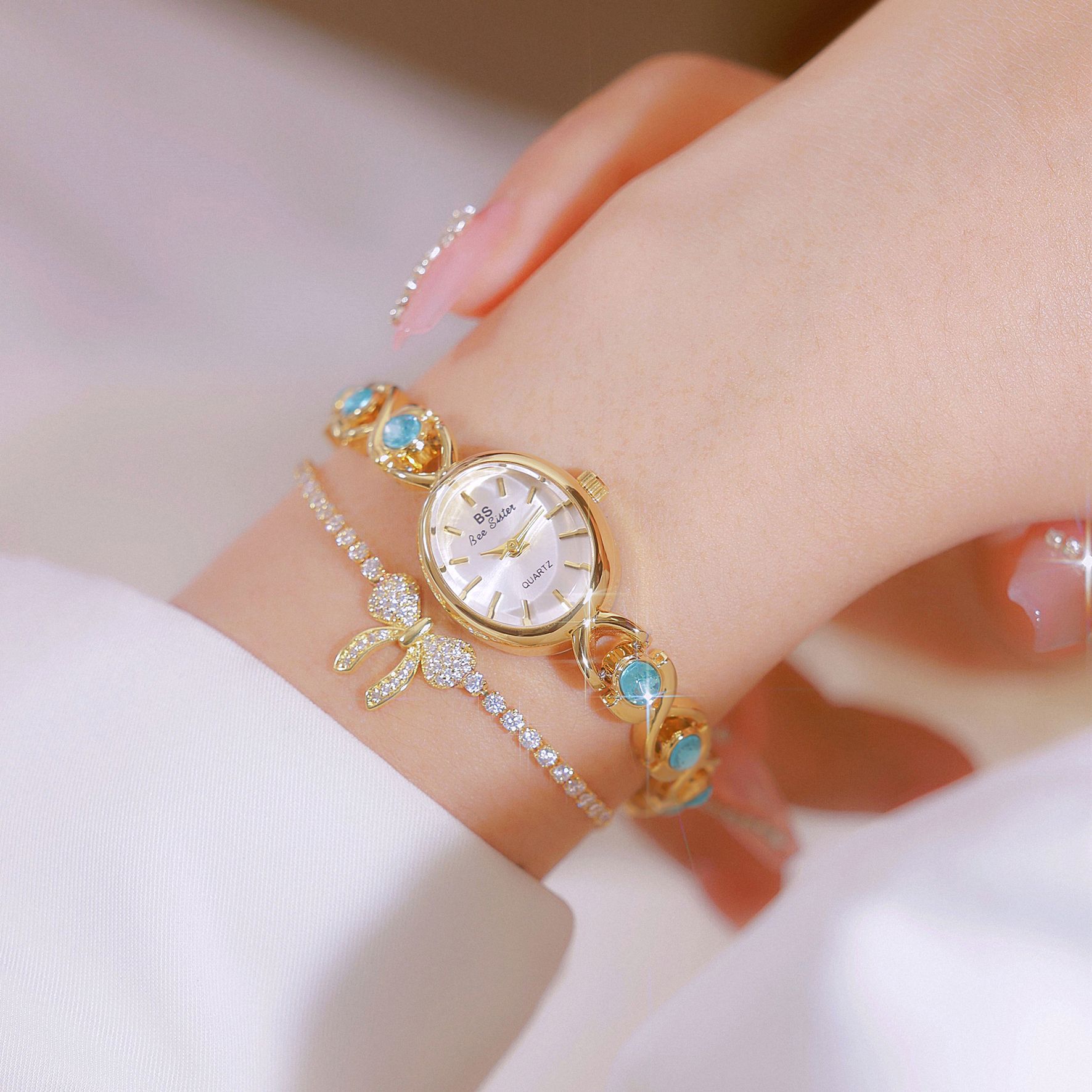 女性用腕時計 ライトラグジュアリーブランド BS 楕円形 ア - Luxury Zone のレビューと価格